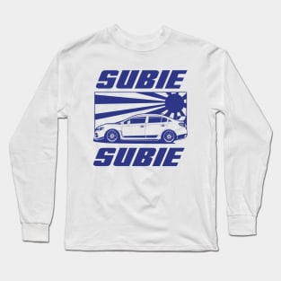 Subie blue print Long Sleeve T-Shirt